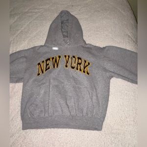 Authentic life apparel grey New York hoodie. Size extra large but it fits small